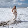 Off White Boho Wedding Dress Minimalist Summer Bridal