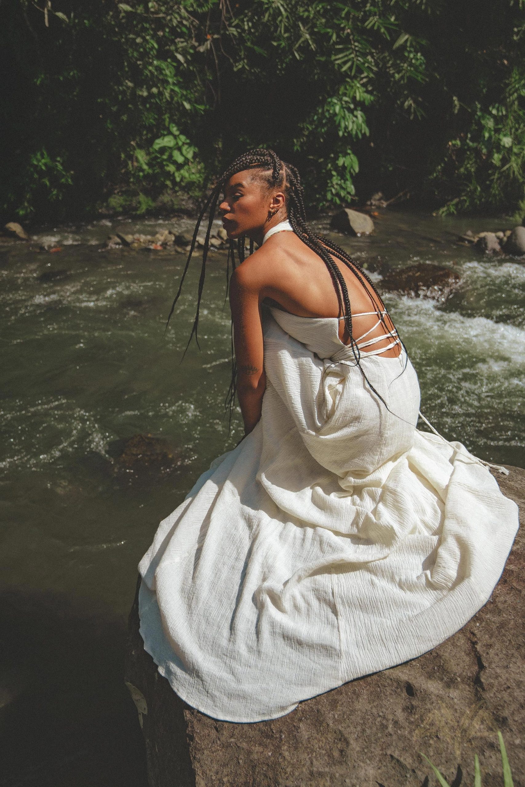 Off White Harmonia Dress Organic Boho Wedding Beach Off White Harmonia Dress Organic Boho Wedding Beach