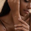 Minimalist Diamond Bracelet S925 Silver Daily Stackable Dainty