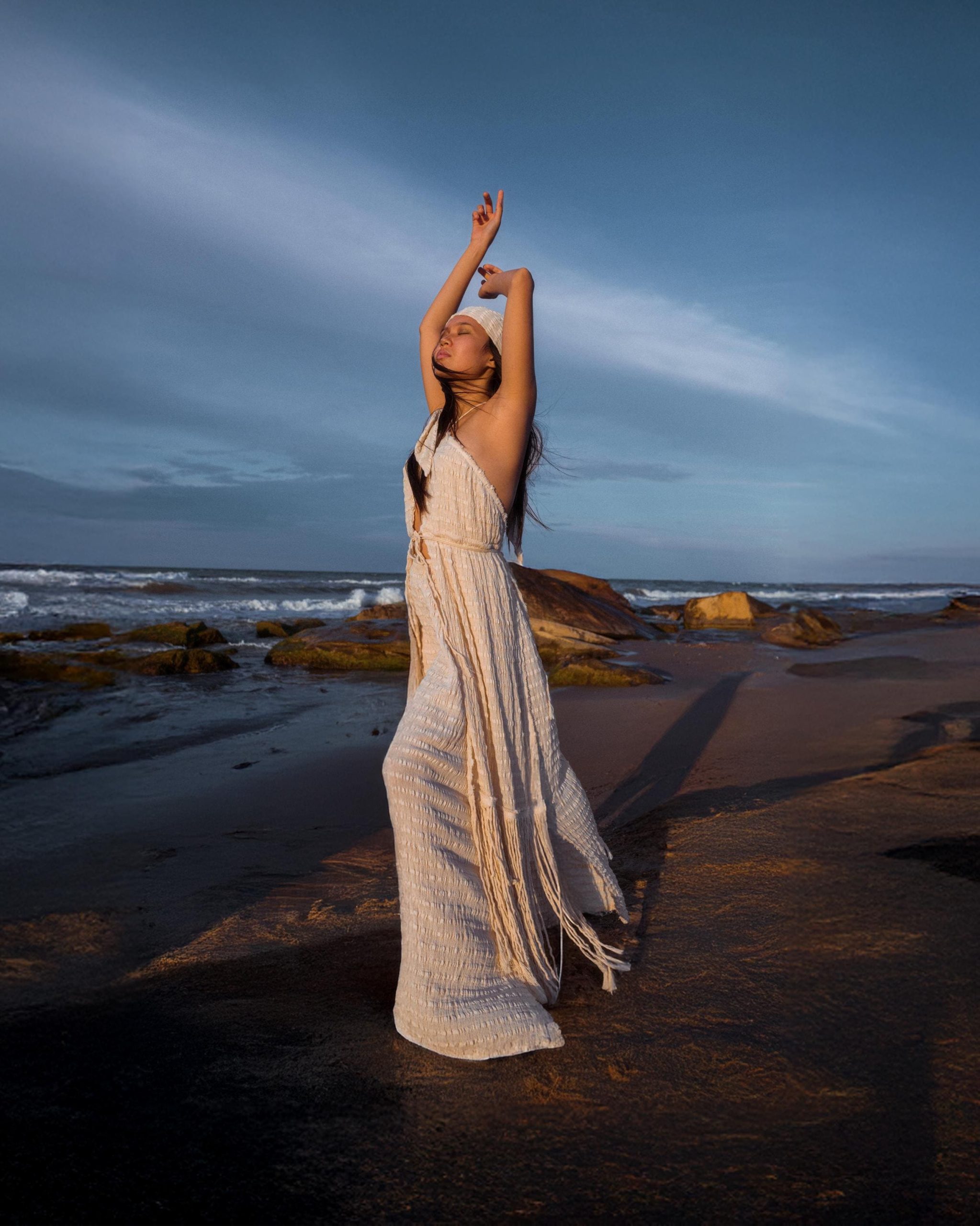 Maxi Top Boho Chic Open Back Cotton Fringe Maxi Top Boho Chic Open Back Cotton Fringe